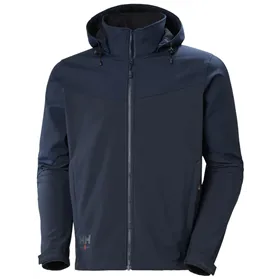 Helly Hansen Oxford Softshell Jas Marine – DWR Coating & Afneembare Capuchon, Maat XXL
