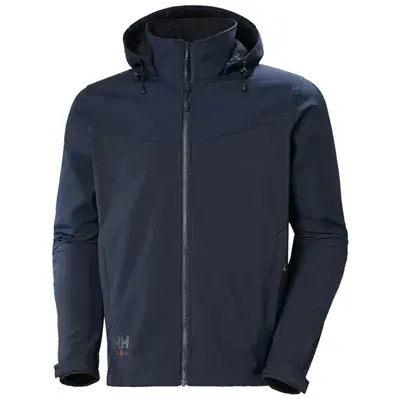 Helly Hansen Oxford Softshell Jas Marine – DWR Coating & Afneembare Capuchon, Maat XXL