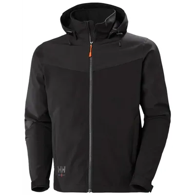 Helly Hansen Oxford Softshell Jas Zwart – Waterafstotend & Comfort Fit, Maat M
