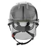 JSP AMH270 Industriële Klimhelm Wit-Smoke - Geïntegreerde Oogbescherming & Draaiknop