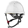 JSP EVO5 Industriële Klimhelm met Dubbele Standen en Draaiknop - Wit