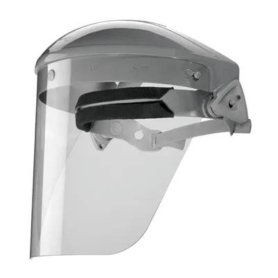 JSP Gelaatsscherm SET AFM061 - Grijs Polycarbonaat Vizier met Elastische Band (EN 166)