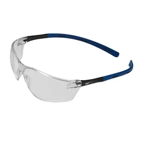 JSP Rigi Bril - Blauw/Zwart Montuur, Heldere Lens & Klasse 1 Bescherming