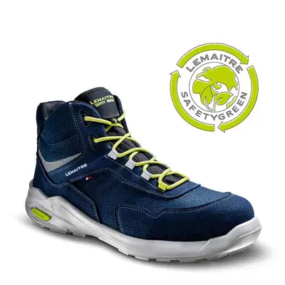 Lemaitre PLANET Hoge Veiligheidsschoen S3S Blauw - Duurzaam & Gerecycled Materiaal - Maat 42