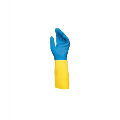 MAPA Alto 405 Duo Mix Werkhandschoen Latex Blauw/Geel – Grip & Tactiel Comfort, Maat 9