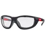 Milwaukee 1885 Bril - Heldere Premium Veiligheidsbril met Comfort & Beschermhoes