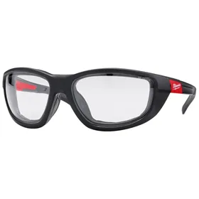 Milwaukee 1885 Bril - Heldere Premium Veiligheidsbril met Comfort & Beschermhoes