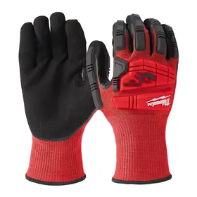 Milwaukee 8130 Impacthandschoen Cut C - Nitril Grip & Touchscreen - Maat 10