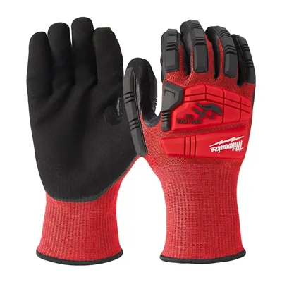 Milwaukee 8130 Impacthandschoen Cut C - Nitril Grip & Touchscreen - Maat 8