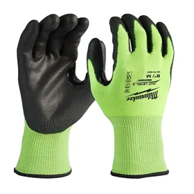 Milwaukee 8131 Hi-Vis Snijvaste Werkhandschoenen Cut 3 - Reflecterend, Dun & Touchscreen Compatibel - Maat 8