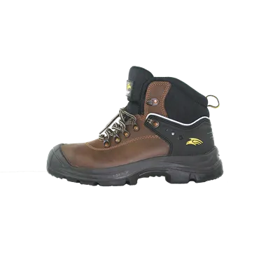 PERF Builder 307 Veiligheidsschoen S3 Hoog Bruin - Waterafstotend & Stalen Neus - Maat 44