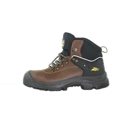 PERF Builder 307 Veiligheidsschoen S3 Hoog Bruin - Waterafstotend & Stalen Neus - Maat 47