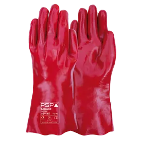 PSP 10-445 Oliebestendige Werkhandschoen PVC 45 cm Rood - Maat 10