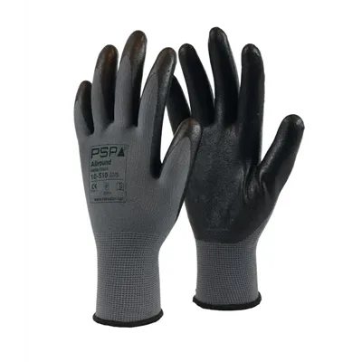 PSP 10-510 Werkhandschoen Nitril Foam Zwart – Oliegrip & Vloeistofdichte Palm, Maat 9