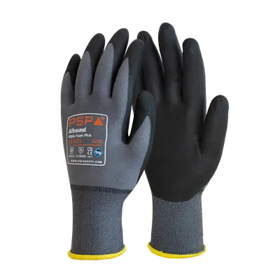PSP 10-570 Allround Werkhandschoen NF Zwart – Nitril Foam, Ademend & Comfortabel - Maat 9