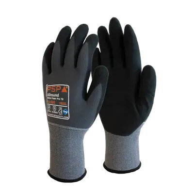 PSP 10-580 Allround Pro Werkhandschoen TS PFT Zwart – Touchscreen, Slijtvast & Ademend - Maat 9