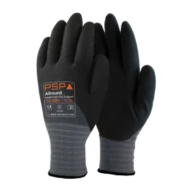 PSP 10-581 Werkhandschoen Nitril Pro Grijs/Zwart – 3/4 Gecoat & Foodkeur, Maat 11