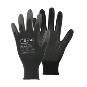 PSP 10-610 Allround PU Werkhandschoen Zwart Poly - Maat 7