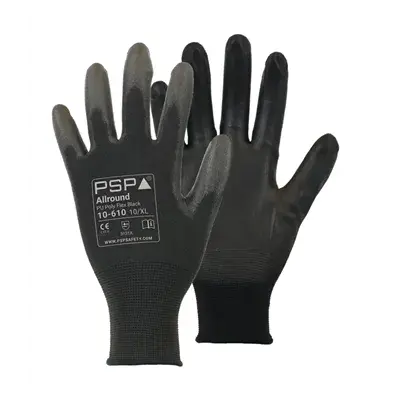 PSP 10-610 Allround PU Werkhandschoen Zwart Poly - Maat 9