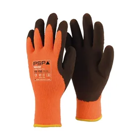 PSP 18-150 Winterhandschoenen Oranje - Latex Foam & Gevoerd, Maat 10
