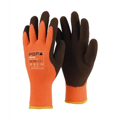 PSP 18-150 Winterhandschoenen Oranje - Latex Foam & Gevoerd, Maat 10