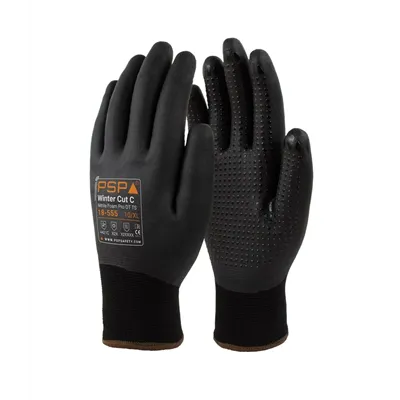 PSP 18-555 Winterhandschoenen Cut C - Gevoerd, Touchscreen & Grip Dots, Maat 10