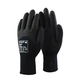 PSP 18-800 Winterhandschoenen Dry Grip Zwart - Waterafstotend & Gevoerd, Maat 9