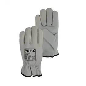 PSP 34-200 Driver Werkhandschoen Corium Runderleer Beige – Soepel & Ongevoerd, Maat 11