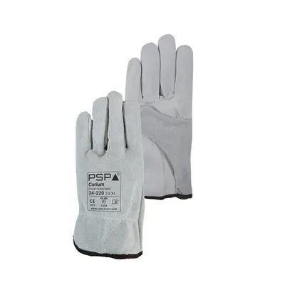 PSP 34-220 Driver Werkhandschoen Corium Grain/Splitleer Beige – Soepel & Ongevoerd, Maat 11