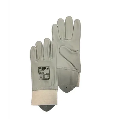 PSP 34-270 Driver Werkhandschoen Corium Runderleer Beige – Soepel & Ongevoerd, Maat 8