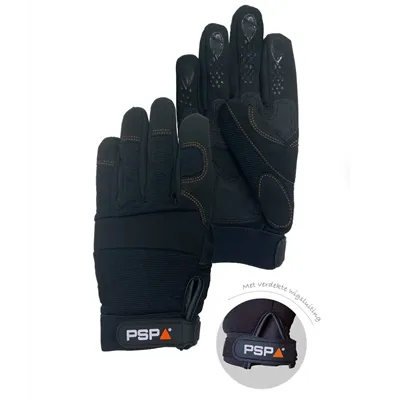 PSP 39-510 Mechanic Grip Pro Werkhandschoen Zwart – Antislip & Verstevigd Comfort, Maat 11