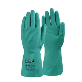 PSP 40-200 Chemische Handschoenen Groen - Nitril 33cm, Foodkeur & Oplosmiddelbestendig, Maat 10