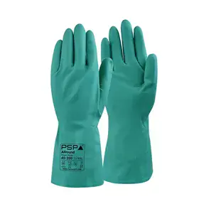 PSP 40-200 Chemische Handschoenen Groen - Nitril 33cm, Foodkeur & Oplosmiddelbestendig, Maat 11