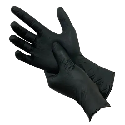 PSP 55-246 Gripper Nitrilhandschoen Zwart – Chemisch Bestendig & Top Grip, Maat M