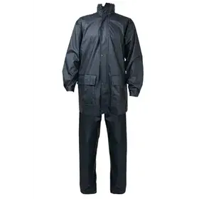 PSP 60-103 Regenpak Oslo Navy - Waterdicht, Met Capuchon & Gelaste Naden - Maat 3XL