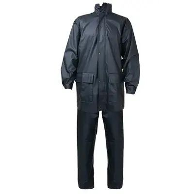 PSP 60-103 Regenpak Oslo Navy - Waterdicht, Met Capuchon & Gelaste Naden - Maat S