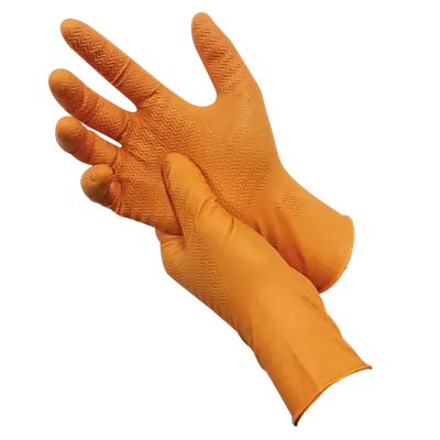 PSP 60-246 Gripper Nitril Wegwerphandschoen Oranje – Super Grip & Chemisch Bestendig - Maat XXL