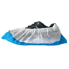 PSP Antislip Overschoenen PP/CPE Blauw-Wit - 120my 42×16cm - 50 Stuks