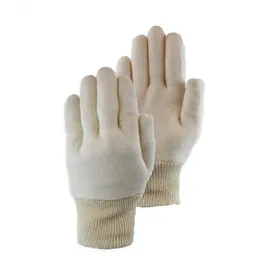 PSP Handschoenen Katoen Interlock Ecru Manchet Herenmaat 280 gr