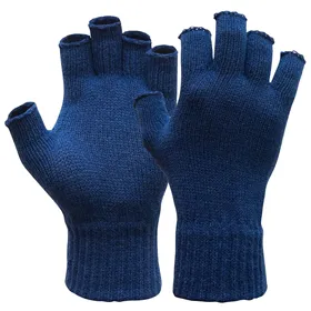 PSP Polsmof Acryl Navy - Rondgebreide Polsbeschermer