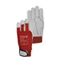 PSP Tropic Werkhandschoen Geitenleer met Klittenbandsluiting Rood/Wit - Maat 9