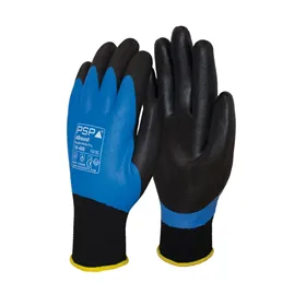 PSP Werkhandschoen Double Nitril Blauw/Zwart – Topgrip & Sanitized® Behandeling, Maat 11