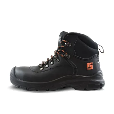 Safeet Builder 308 Veiligheidsschoen S3 Hoog Zwart - Antislip & Shock Absorberend - Maat 48