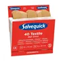 Salvequick Navulling 6444 Textielpleisters – 6×40 Stuks, Voor Pleisterdispenser (Twee Formaten)