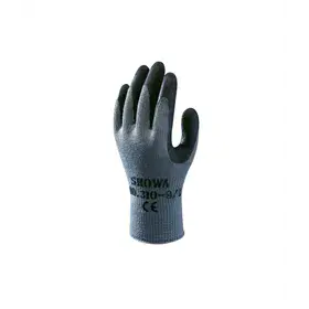 Showa 310 Werkhandschoen Latex Zwart – Ruwe Grip & Ergonomisch, Maat 9-L