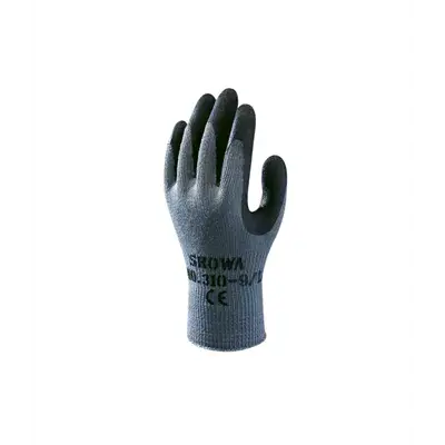 Showa 310 Werkhandschoen Latex Zwart – Ruwe Grip & Ergonomisch, Maat 9-L