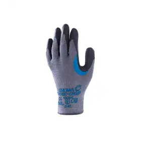 Showa 330 Werkhandschoen Latex CR Grijs/Zwart – Ruwe Grip & Ademend, Maat 8-M
