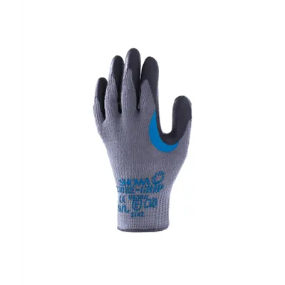 Showa 330 Werkhandschoen Latex CR Grijs/Zwart – Ruwe Grip & Ademend, Maat 8-M