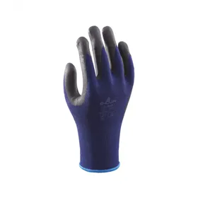 Showa 380 Werkhandschoenen Blauw/Zwart - Nitrile Foam & Olieafstotend, Maat 6 (S)