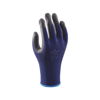 Showa 380 Werkhandschoenen Blauw/Zwart - Nitrile Foam & Olieafstotend, Maat 6 (S)